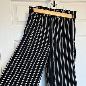 DR2 - XS - Black/White Striped Pants